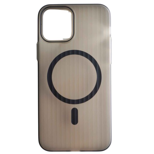 iphone 12 Corrugated Pattern Non Slip Hard Magnetic Wireless Cover