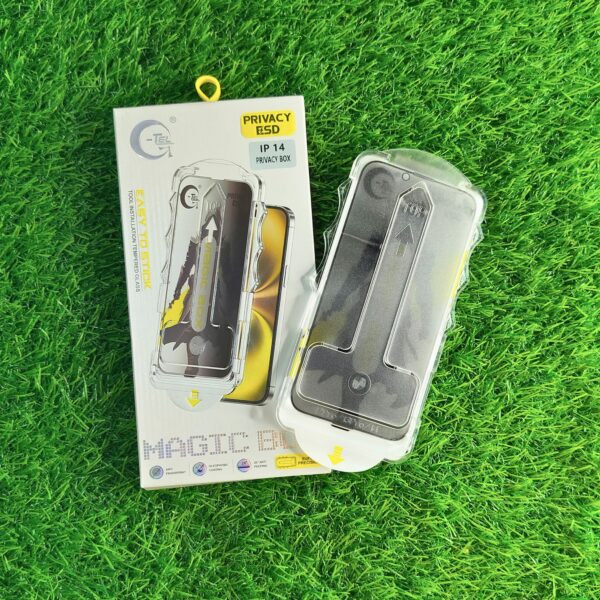 iPhone 14 Privacy Tempered Glass With Installation Kit