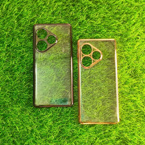 Realme GT 6T Transparent Chrome PC Hard Mobile Cover