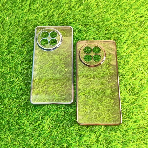 One Plus 13R Transparent Chrome PC Hard Mobile Cover