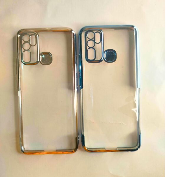 Vivo Y30   Transparent Chrome PC Hard Cover