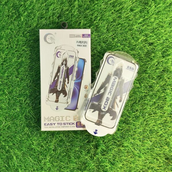iPhone 16 Clear Tempered Glass With Installation Kit