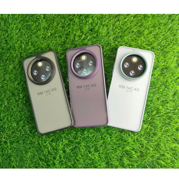 Redmi A3 Pro Matel Camera Ring Matte Back Cover