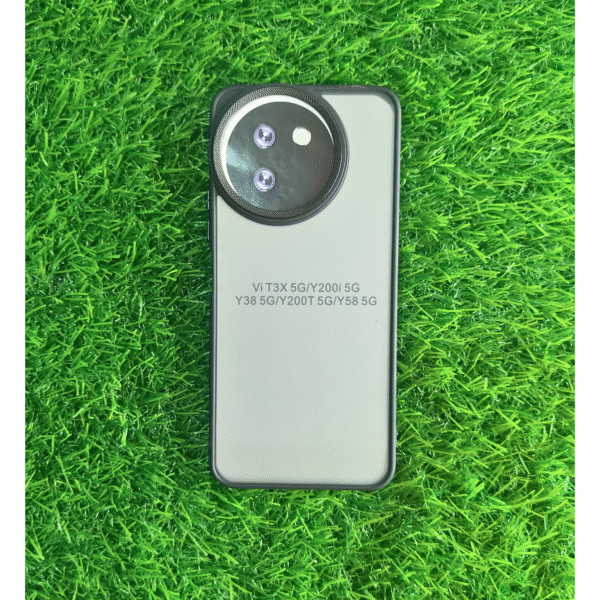 Vivo T3X Matel Camera Ring Matte Back Cover