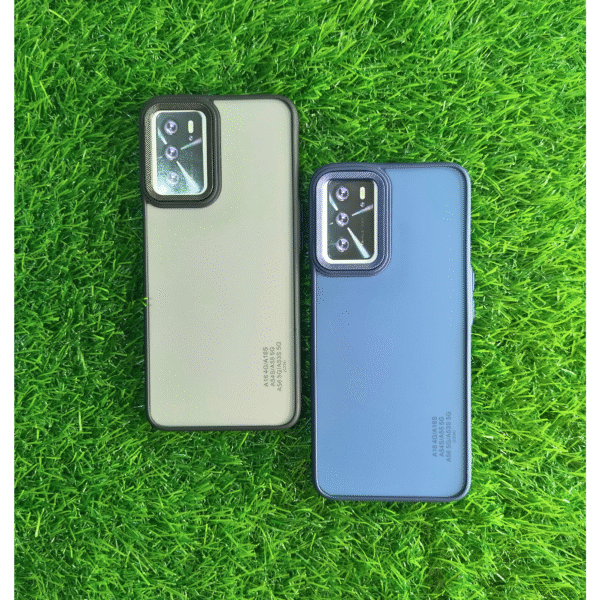 Oppo A16S Matel Camera Ring Matte Back Cover