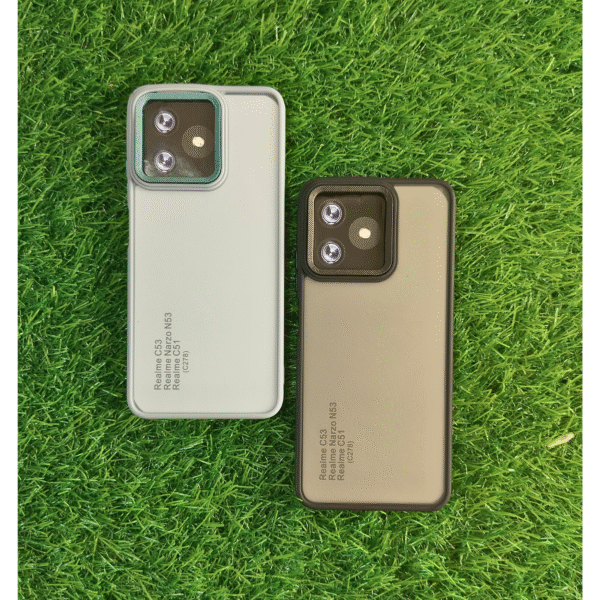 Realme C51 Matel Camera Ring Matte Back Cover