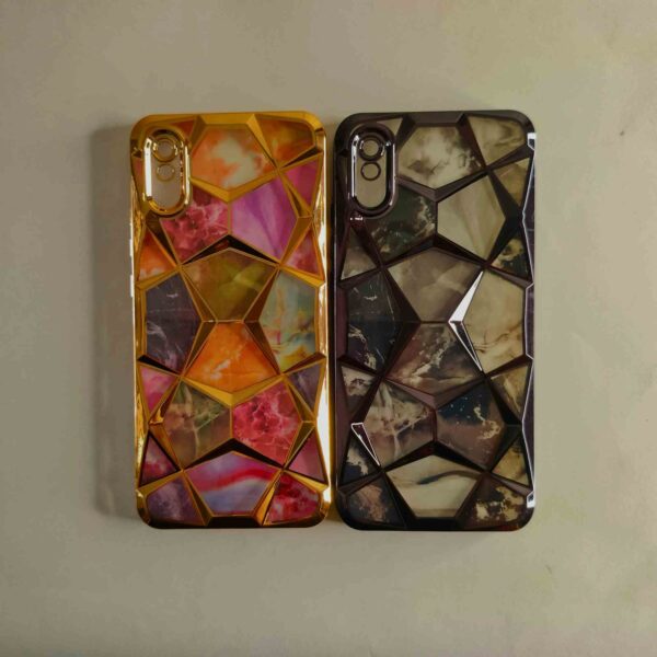 Redmi 9A 3D Diamond Crome Back Cover