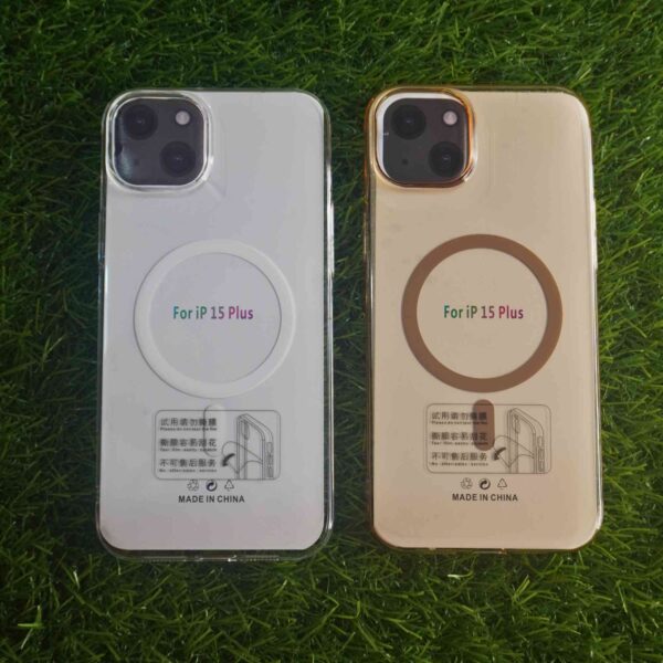 iPhone 15 Plus Clear PC Hard Magsafe Back Cover