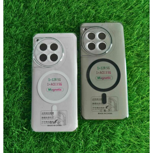 One Plus 12R 5G Clear PC Hard Magsafe Back Cover