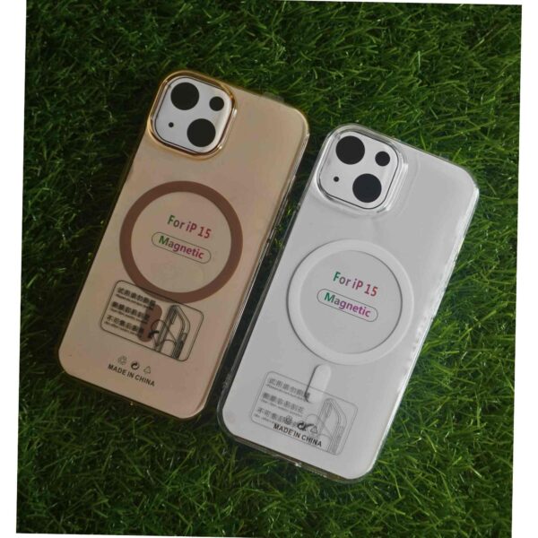 iPhone 15 Clear PC Hard Magsafe Back Cover