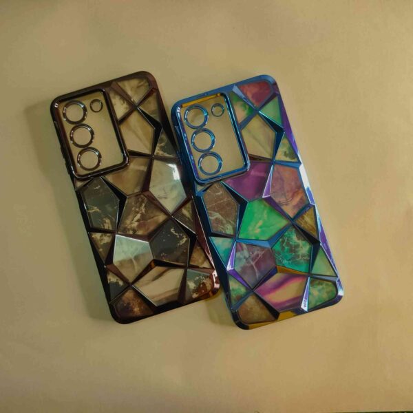 Realme 14X 3D Diamond Crome Back Cover