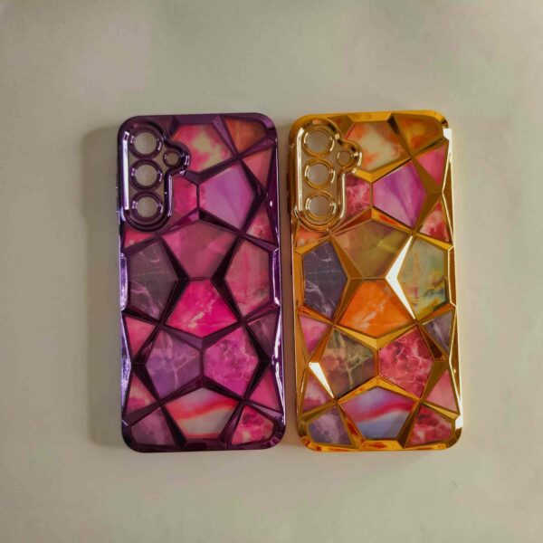 Samsung A16 5G 3D Diamond Crome Back Cover