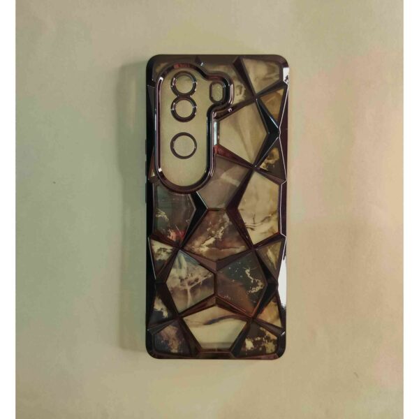 Vivo V40E 3D Diamond Crome Back Cover