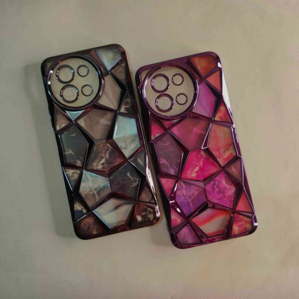 Vivo T3X 3D Diamond Crome Back Cover