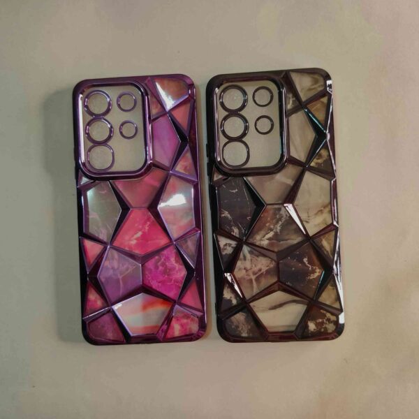 Vivo T4X 3D Diamond Crome Back Cover